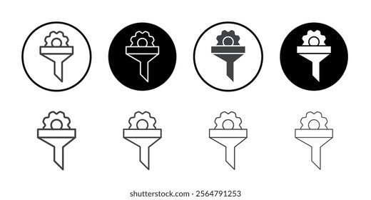 Conversion rate optimization icon simple vector symbol