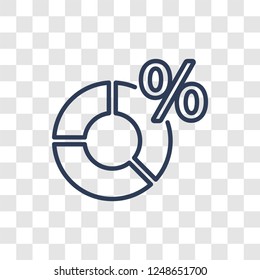 Conversion rate optimization icon. Trendy linear Conversion rate optimization logo concept on transparent background from Technology collection