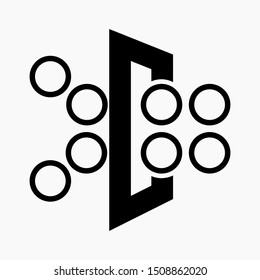 Conversion rate optimization icon vector. Ordering icon. Strategy. Control. Analysis icon. Conversion. Process optimization. Business processes. Vector icon.
