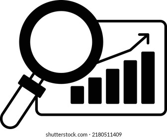Conversion Ratio Growth Vector Icon Design, Digital Marketing Symbol, Search Engine Optimization Sign, SEO And SMM Stock Illustration, Traffic Trends Or Insights Concept