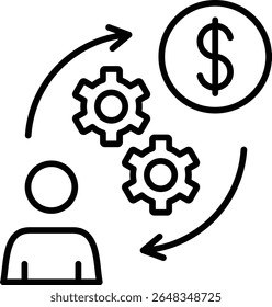 Conversion vector icon. Can be used for printing, mobile and web applications.