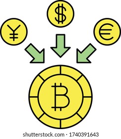 Convert in crypto currency transaction