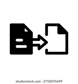 Convertir icono de archivo Vector Símbolo Diseño Ilustración