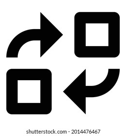Convert icon on the white background.