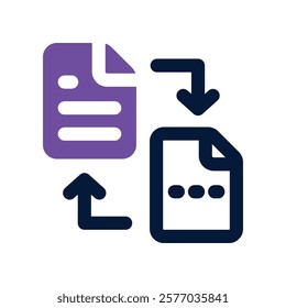convert icon. vector dual tone icon for your website, mobile, presentation, and logo design.