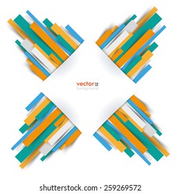 Convert paper lines on the gray background. Eps 10 vector file.