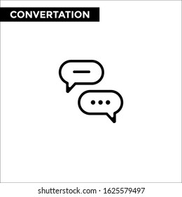 Convertation line icon and solid vector sign, linear outline logo design illustration on white backround