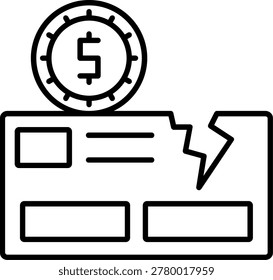 Converted Case Illustration vector Icon Design