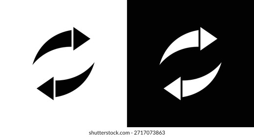 Design de silhueta de vetor de ícones do conversor. Ilustração de design gráfico plano vetorial.