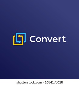 Converter logo with the arrow icon