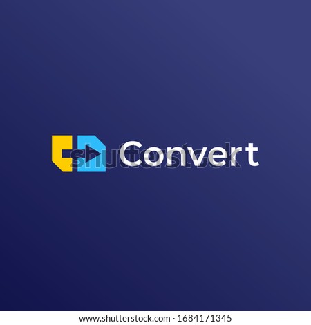 Converter logo with Simple style