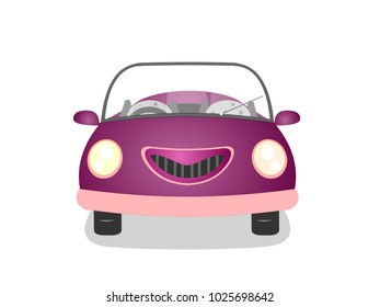 Convertible Car - Cartoon Vector Image