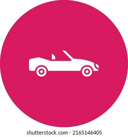Imagen vectorial del icono del vehículo convertible. También se puede utilizar para vehículos. Adecuado para aplicaciones móviles, aplicaciones web y medios impresos.