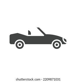Convertible Car icon vector image. Can also be used for Vehicles. Suitable for mobile apps, web apps and print media.