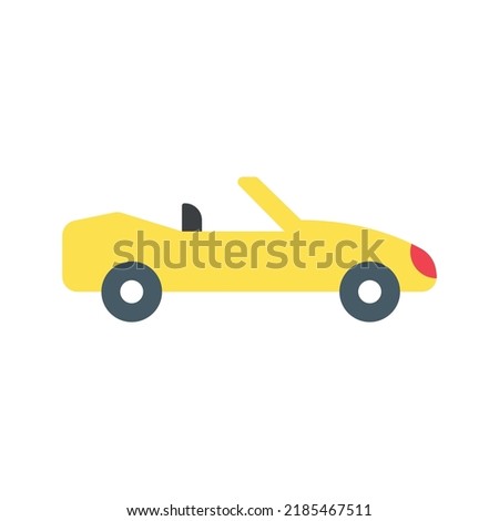 Convertible Car icon vector image. Can also be used for Vehicles. Suitable for mobile apps, web apps and print media.