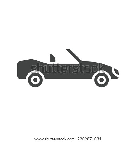 Convertible Car icon vector image. Can also be used for Vehicles. Suitable for mobile apps, web apps and print media.