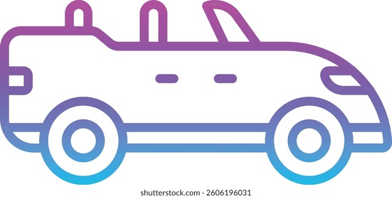 Convertible Car vector icon. Can be used for printing, mobile and web applications.