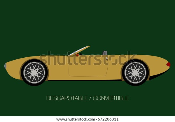 convertible classical car, side view of car,\
automobile, motor\
vehicle