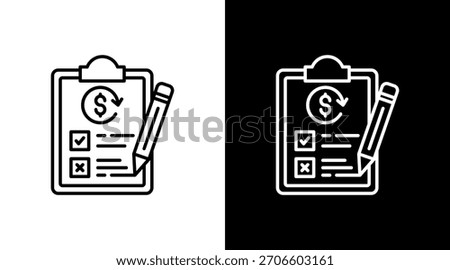 Convertible Note With Icon Set Design