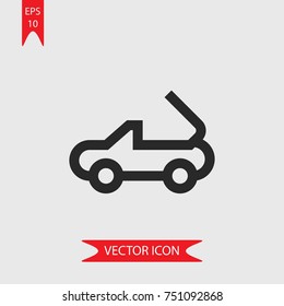 Convertible vector icon, illustration symbol