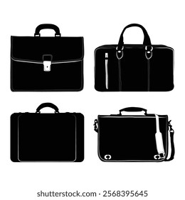 Convertible Weekender Bag,Carry on Canvas Garment Duffle Bag Black silhouette illustation Vol 02