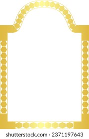 Convex Arch Polygon Shape window door Architectural Arch rectangular frame Arrows symbol Luxury golden frame Gold frame ornamental borders decorative decor picture frame 