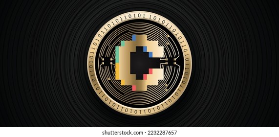 Convex CRV cryptocurrency coin logo vector banner 