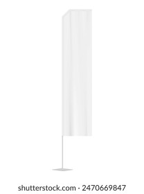 convex flag mock up isolated