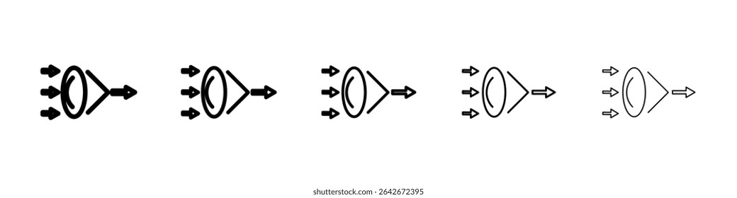 Icono convexo Vector aislado sobre fondo blanco