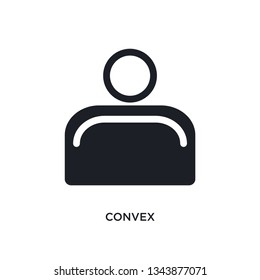 convex isolated icon. simple element illustration from science concept icons. convex editable logo sign symbol design on white background. can be use for web and mobile
