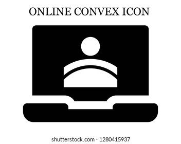 Convex search icon. Editable Convex search icon for web or mobile.