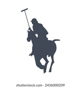 Transmite el fervor de un juego de polo con esta ilustración vectorial que presenta jugadores de polo dinámicos sobre sus caballos veloces. Las imágenes vívidas encapsulan la emoción y la energía del deporte