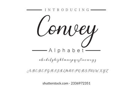 Convey Signature Font Calligraphy Logotype Script Font Type Font lettering handwritten