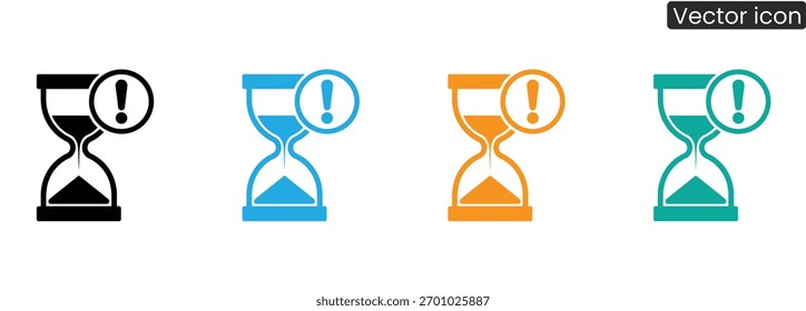 Transmita urgência e prazos críticos com estes ícones de ampulheta versátil, perfeito para sinalizar alertas importantes e restrições de tempo nos negócios.