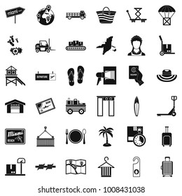 Conveyance icons set. Simple set of 36 conveyance vector icons for web isolated on white background