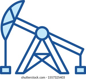 Conveying system, pump, power station Vector Icon Illustration