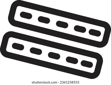 Conveyor Belt Factory Outline Icon