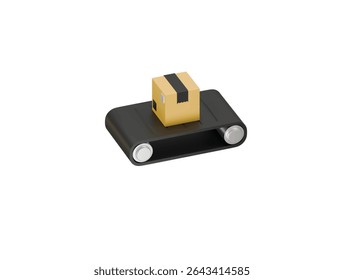 conveyor belt icon  3d illustration render