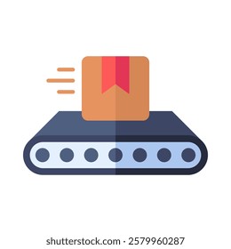 Conveyor Belt Icon Element For Design