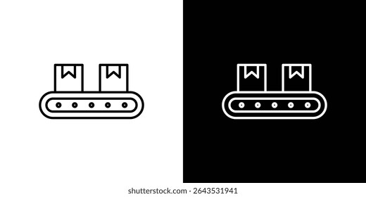 Conveyor belt icon. Graphic Design vector icon. Ui Ux Icons