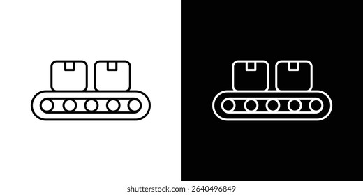 Conveyor belt icon Graphic vector set for ui design