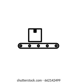 conveyor belt icon on white background