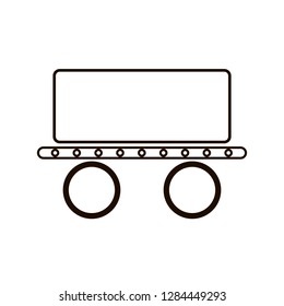 Conveyor Belt Icon. Professional, pixel perfect icons optimized for both large and small resolutions. EPS 10 format.