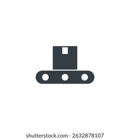 Ícone da correia transportadora símbolo ilustração vetorial isolado no fundo branco