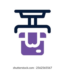 conveyor belt icon. vector dual tone icon for your website, mobile, presentation, and logo design.