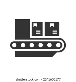 Conveyor belt icon, Vector Graphics