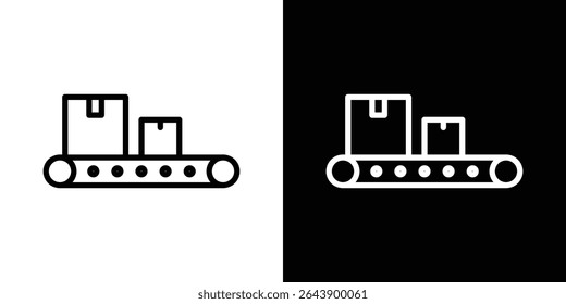 Conveyor belt icon vector simple element illustration editable
