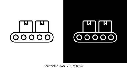 Conveyor belt icon vector simple element illustration editable