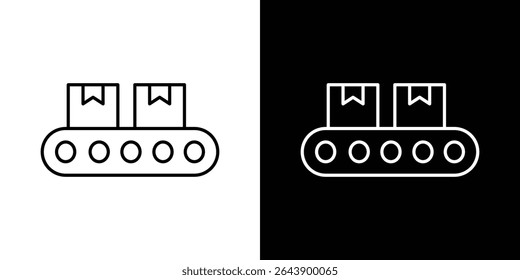 Conveyor belt icon vector simple element illustration editable