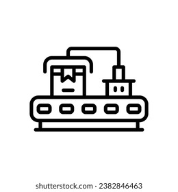 conveyor belt line icon. vector icon for your website, mobile, presentation, and logo design.